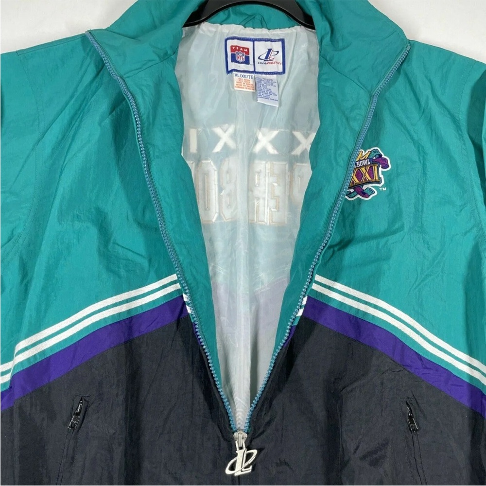 Super Bowl XXXI 1997 Superdome Windbreaker Jacket Logo Athletic Men's M Vintage